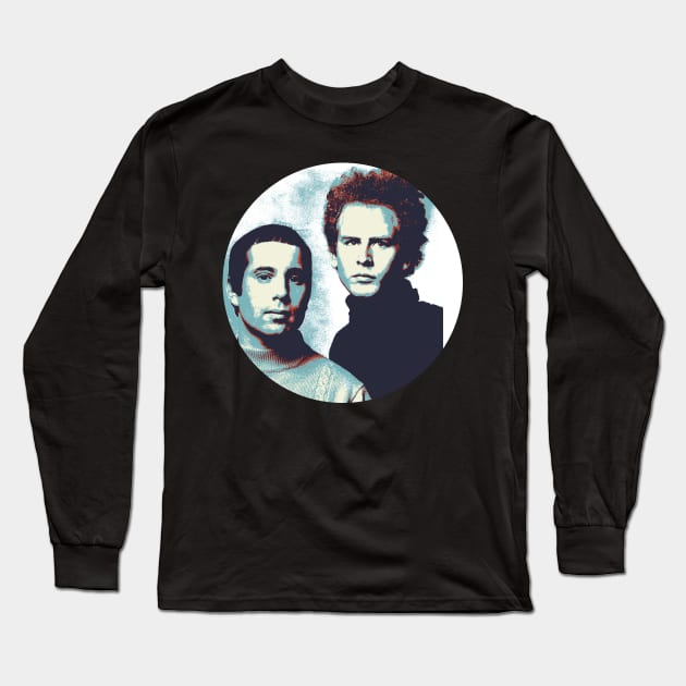 Simon and Garfunkel Long Sleeve T-Shirt by GreenRabbit